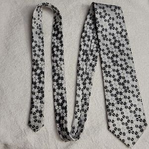 MENZ BLACK AND WHITE NECKTIE